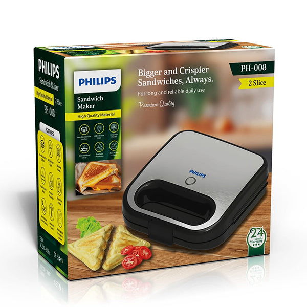 Sandwich maker with stainless steel