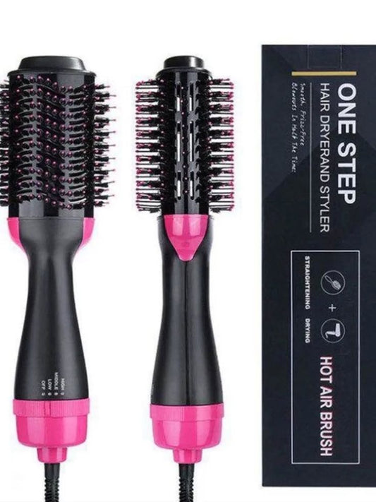 Hot Air Hair Brush Straightener